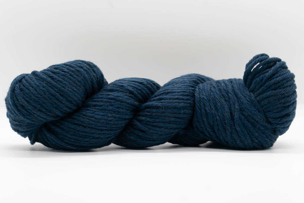 Baby Camel Wool Yarn - Dark Harbor Blue - Bulky-Yarn Skein-ULA+LIA