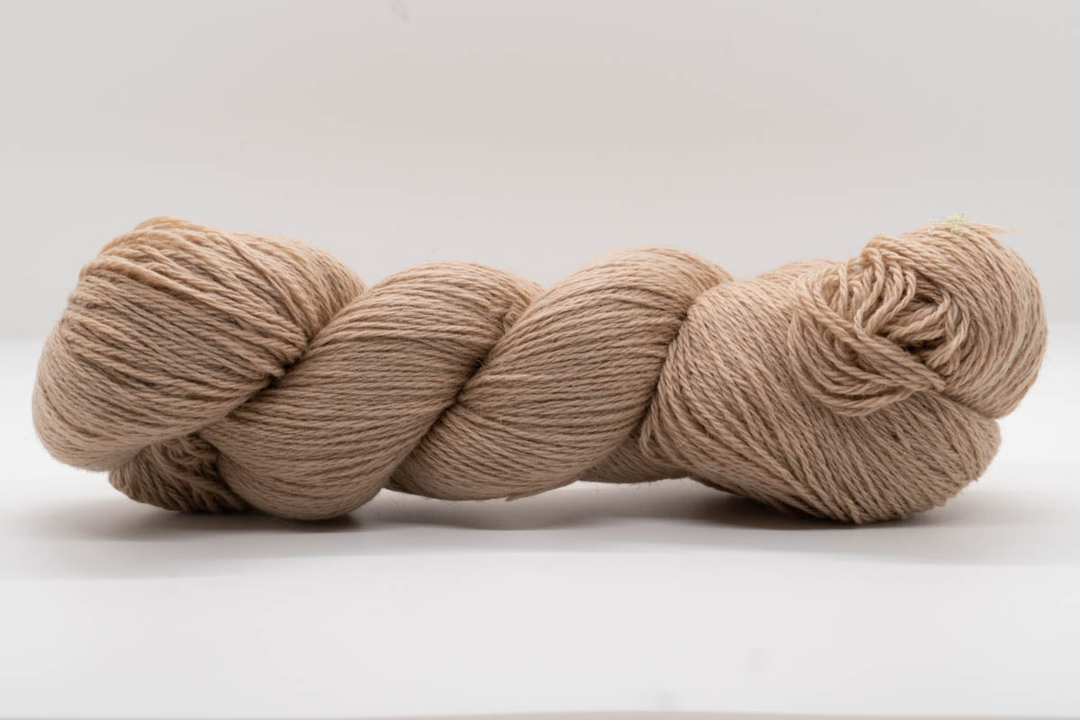 Baby Camel Wool Yarn - Natural Blonde Tan - Fingering-Yarn Skein-ULA+LIA