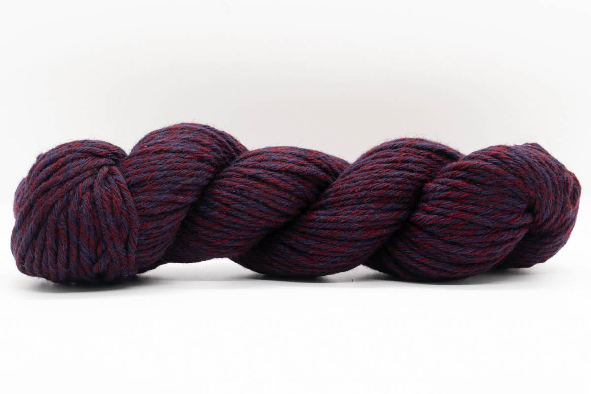 Baby Yak Wool Yarn - Marled Antique Ruby/Mulberry - Bulky-Yarn Skein-ULA+LIA