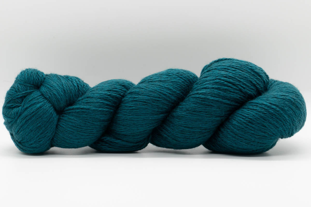 Cashmere Yarn - Autumn Teal Green - Fingering-Yarn Skein-ULA+LIA