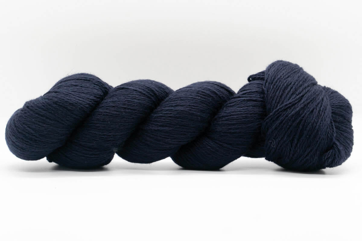 Cashmere Yarn - Navy Blue - Fingering-Yarn Skein-ULA+LIA