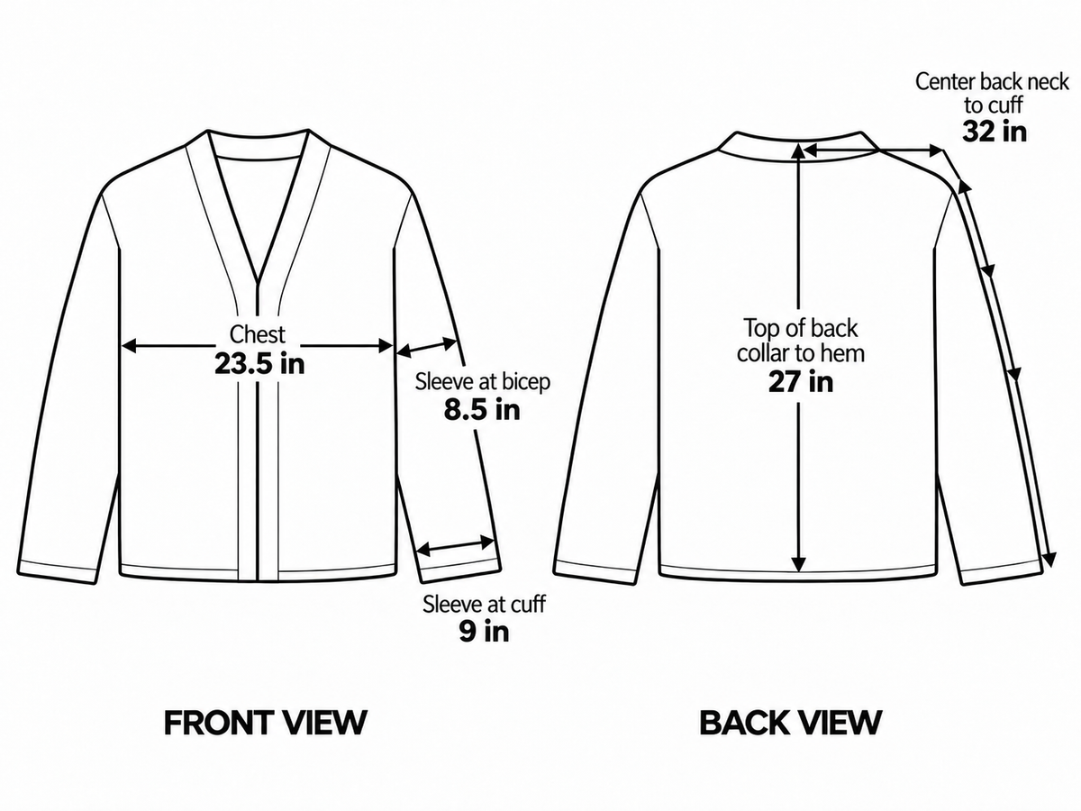 Yak Wool Warmup Cardigan - Grey/Blue