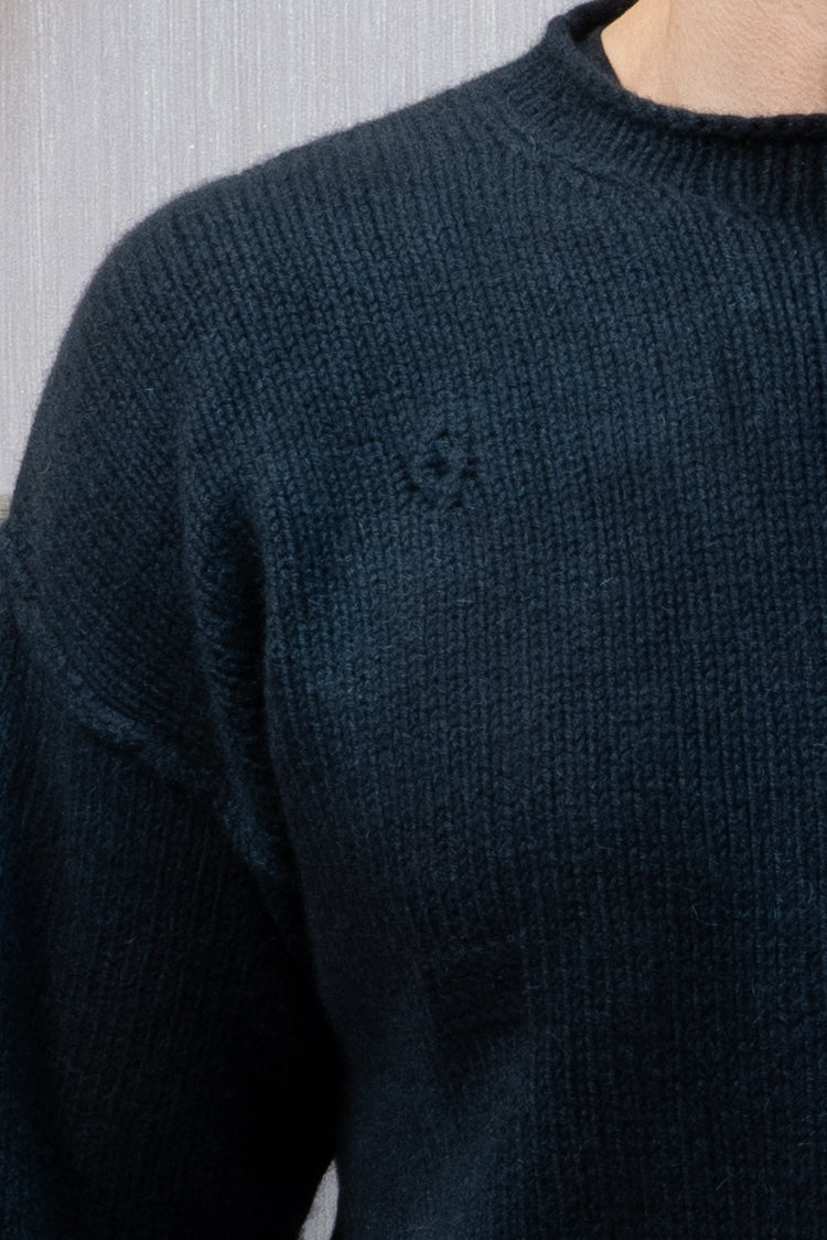 Yak Wool Warmup Jumper - Banded Gray