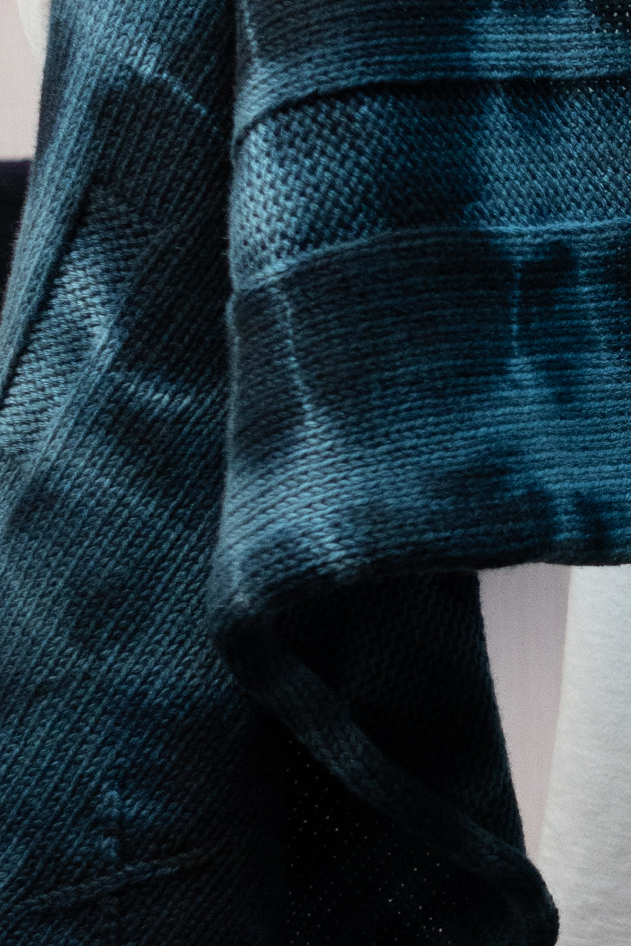 Sheep Wool Blarf - Tie-Dye Blue