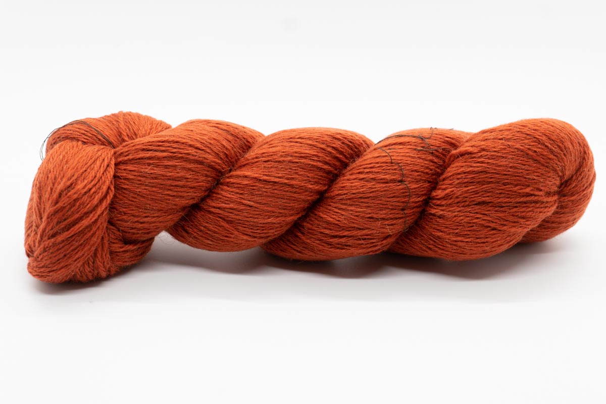 Baby Camel Wool Yarn - Burnt Copper - Lace-Yarn Skein-ULA+LIA