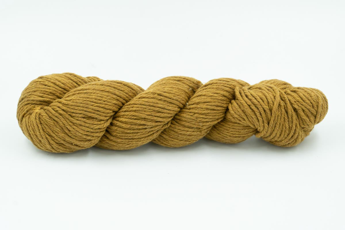 Baby Camel Wool Yarn - Natural Dyed Weld - Bulky-Yarn Skein-ULA+LIA
