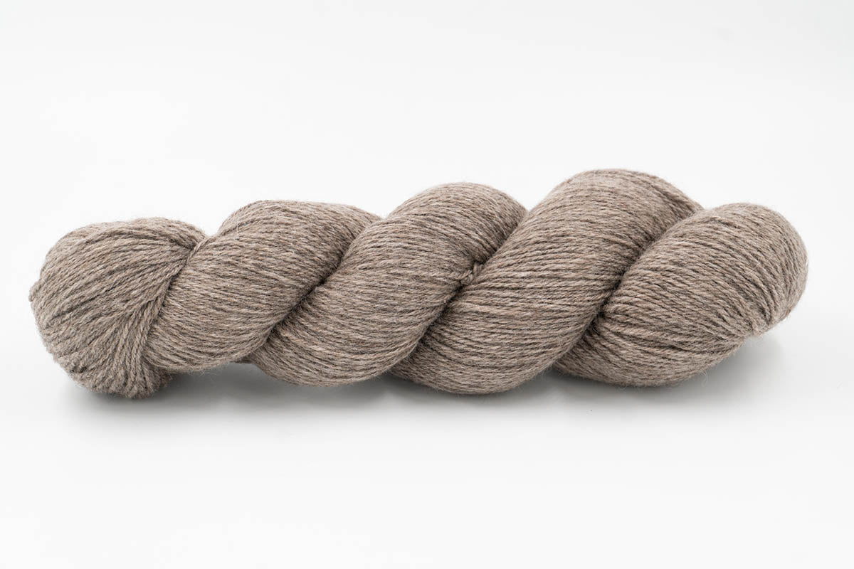 Baby Yak Wool Yarn - Undyed Platinum Gray - Fingering-Yarn Skein-ULA+LIA