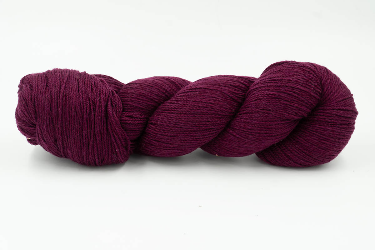 Cashmere Yarn - Plum Purple - Fingering-Yarn Skein-ULA+LIA