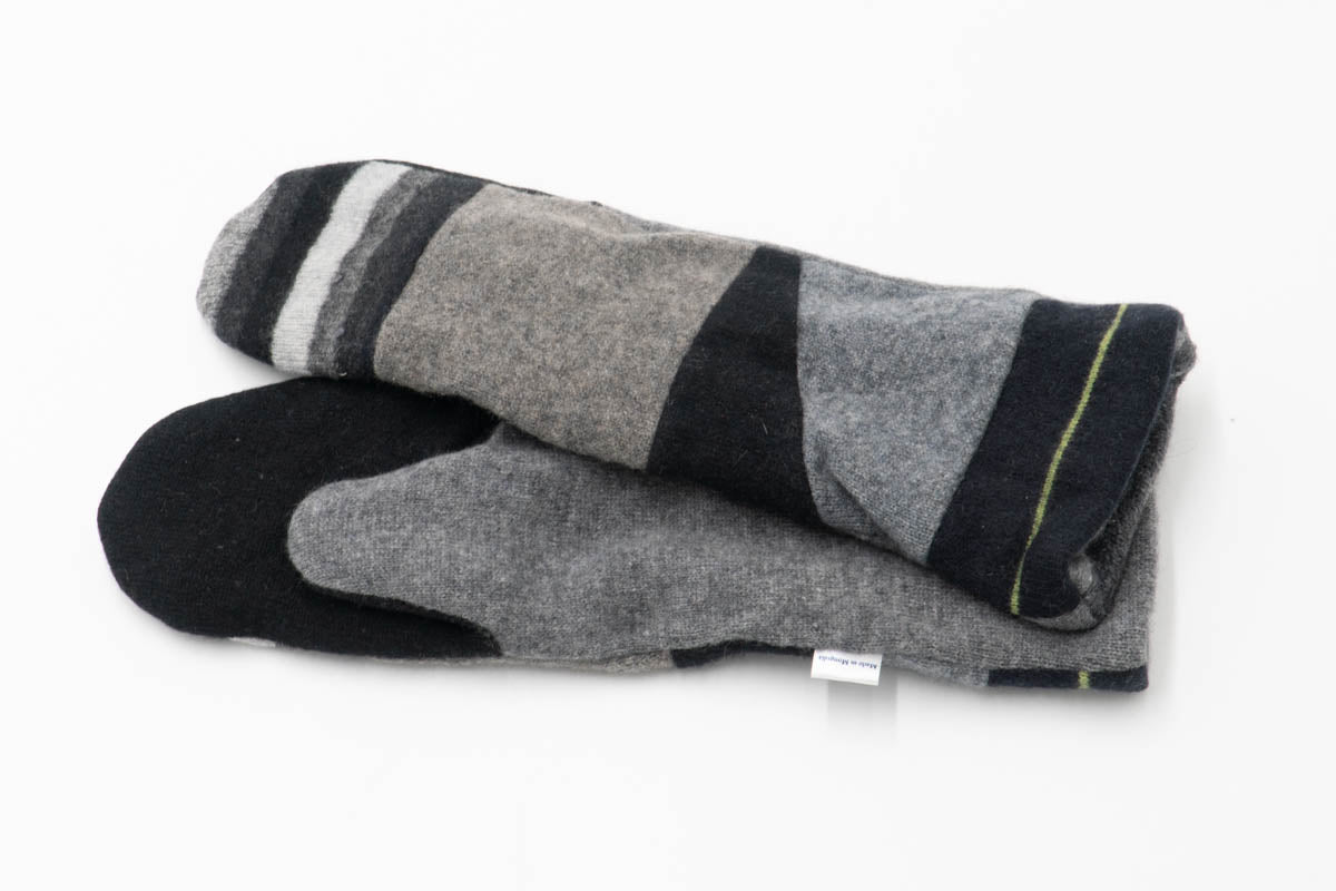 Long Upcycled Cashmere Mittens m44l-Mittens-ULA+LIA