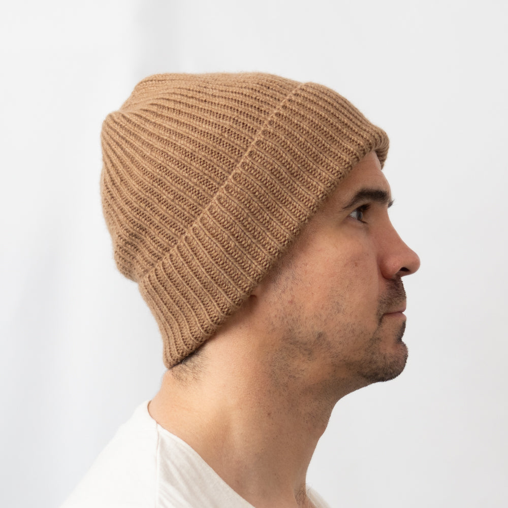 Baby Camel Wool Ridge Hat - Made to Measure
