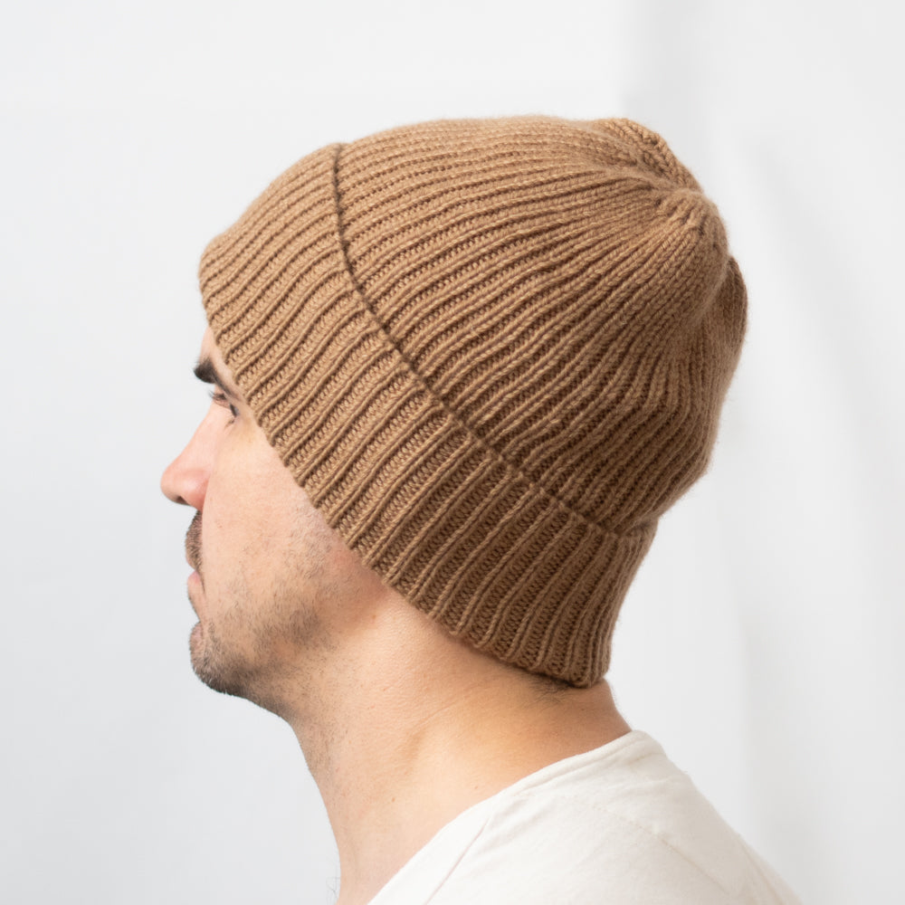 Baby Camel Wool Ridge Hat - Made to Measure