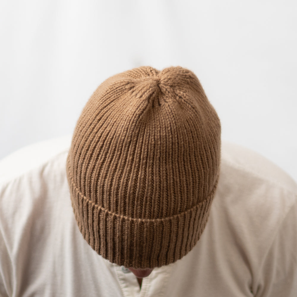 Baby Camel Wool Ridge Hat - Made to Measure