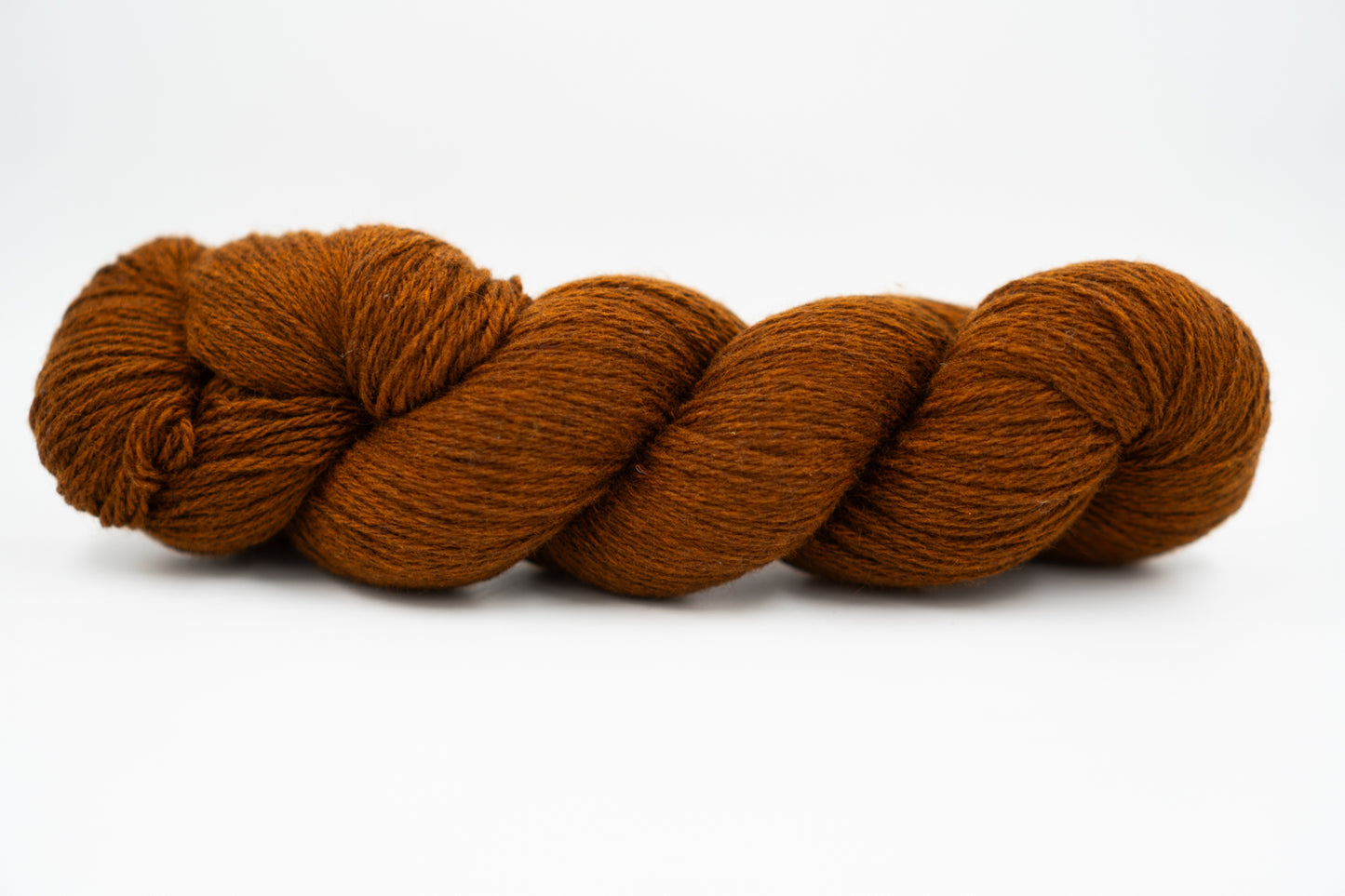 400g Cone - Baby Yak Wool Yarn - Burnt Sienna Orange - DK