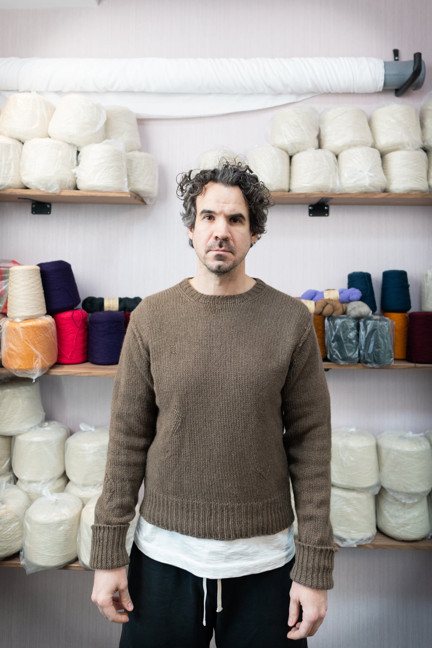 800g Cone - Baby Yak Wool Yarn - Undyed Milk Chocolate Brown - DK