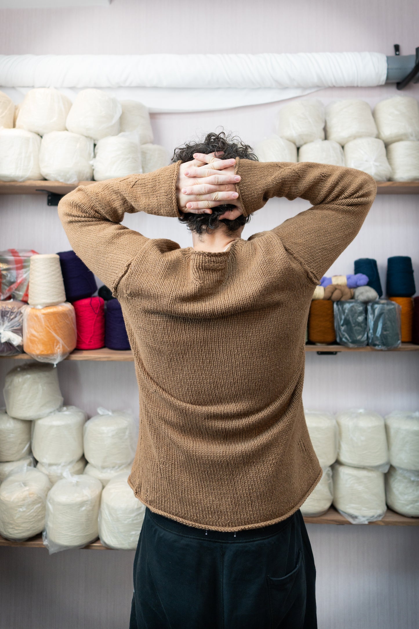 400g Cone - Baby Camel Wool Yarn - Undyed Dune Tan  - DK