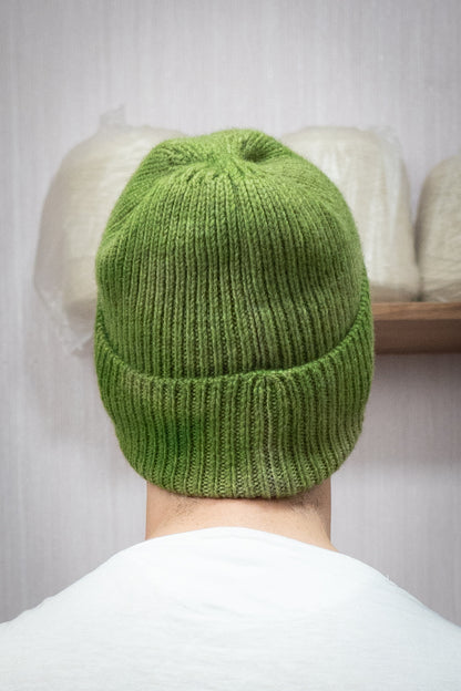 Yak Wool Beanie - Moss Green