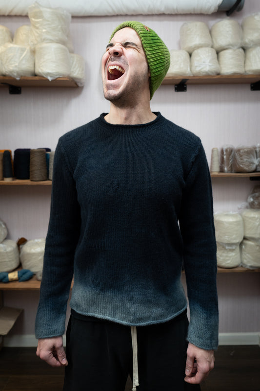 Cashmere Sweater - Gradient Blue