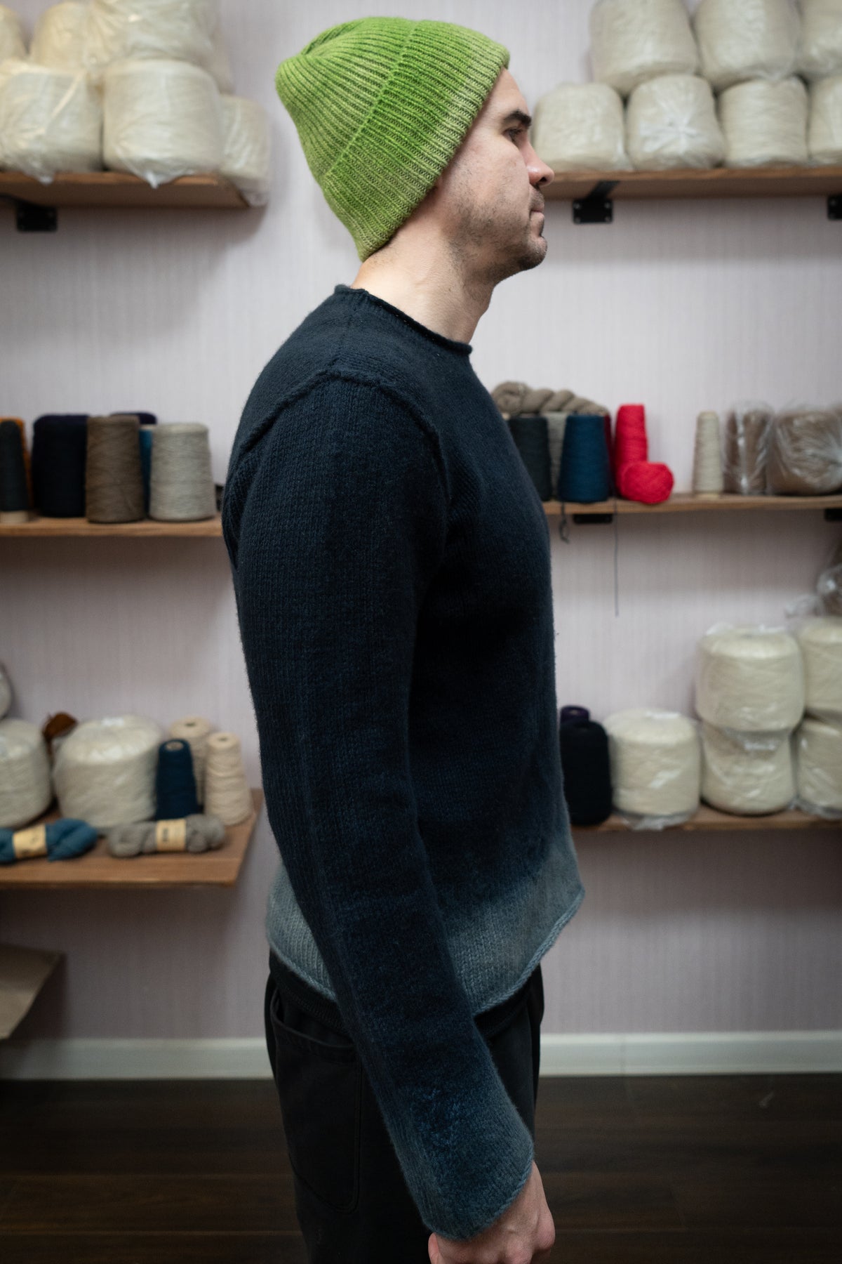 Cashmere Sweater - Gradient Blue