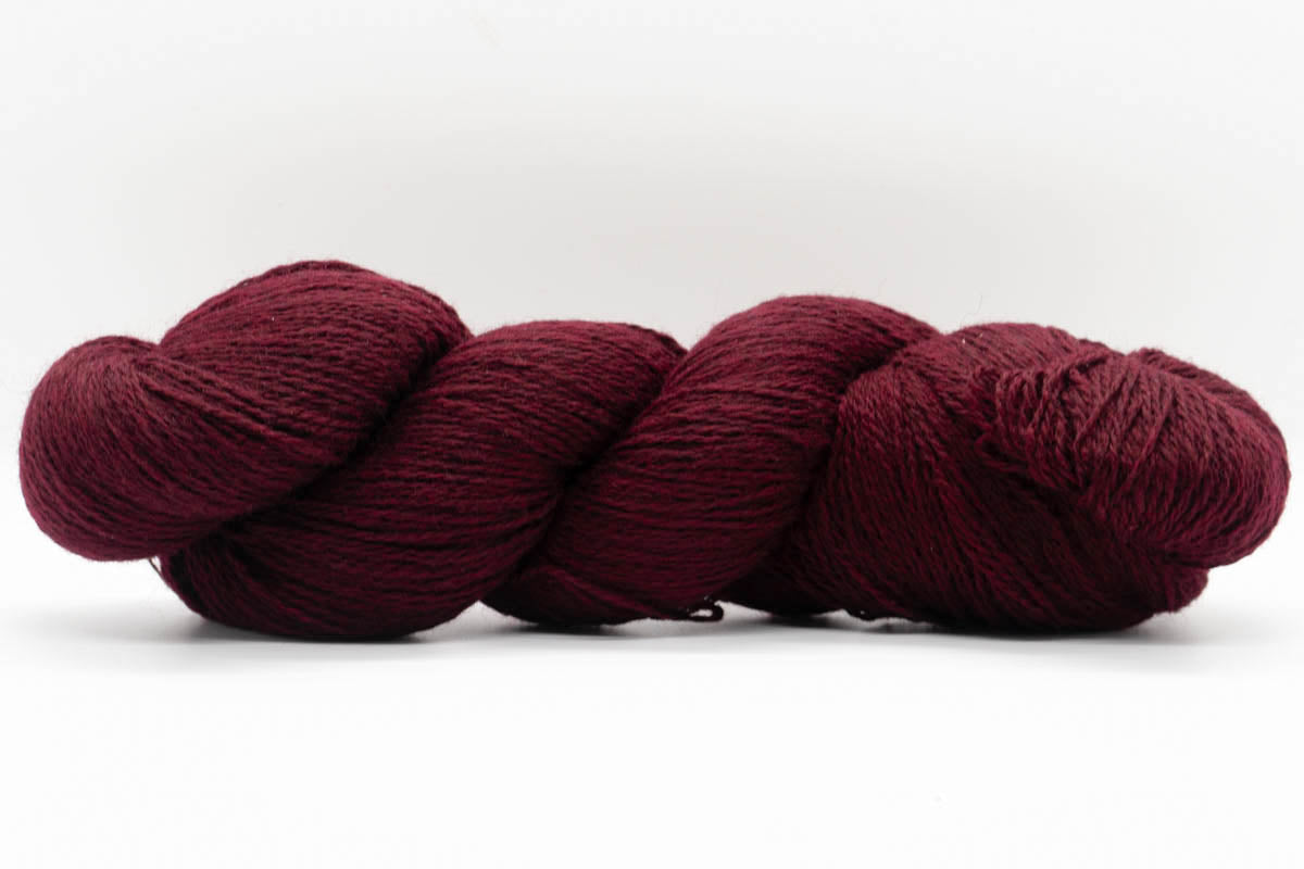 Baby Yak Wool Yarn - Antique Ruby Red - Lace