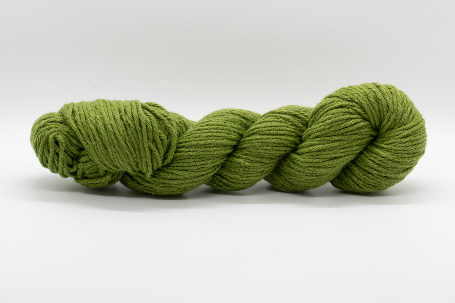 Baby Camel Wool Yarn - Moss Green - Bulky-Yarn Skein-ULA+LIA