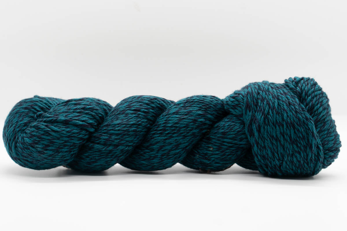 Cashmere Yarn - Marled Navy/Teal - DK-Yarn Skein-ULA+LIA
