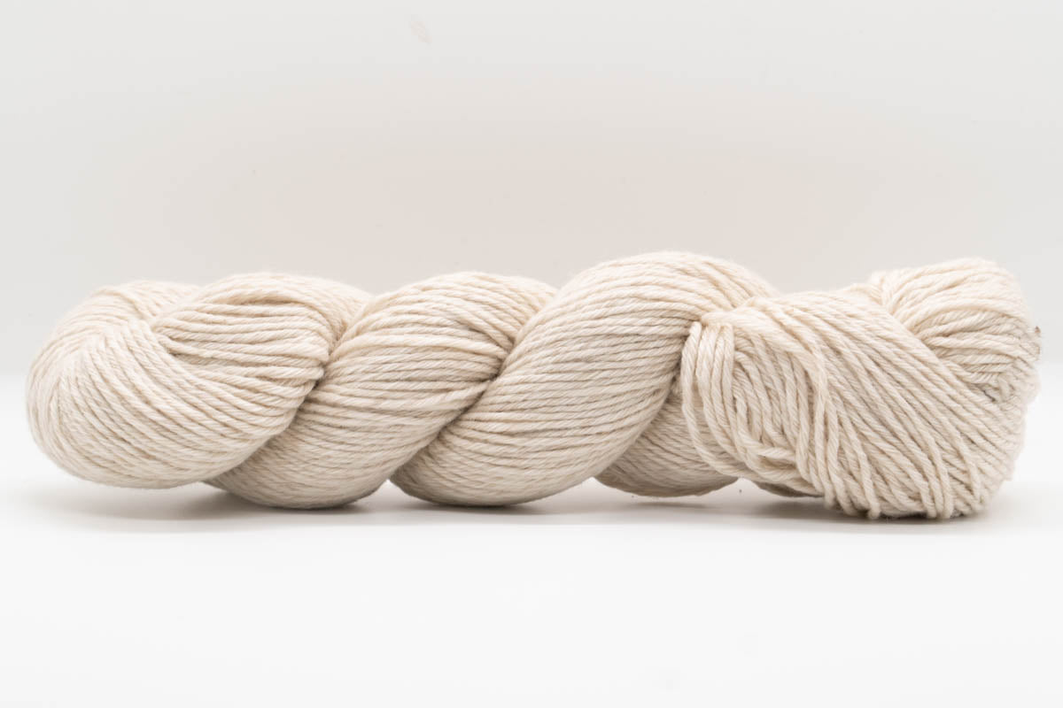 Cashmere Yarn - Undyed Marled Cream/Cloud - DK-Yarn Skein-ULA+LIA