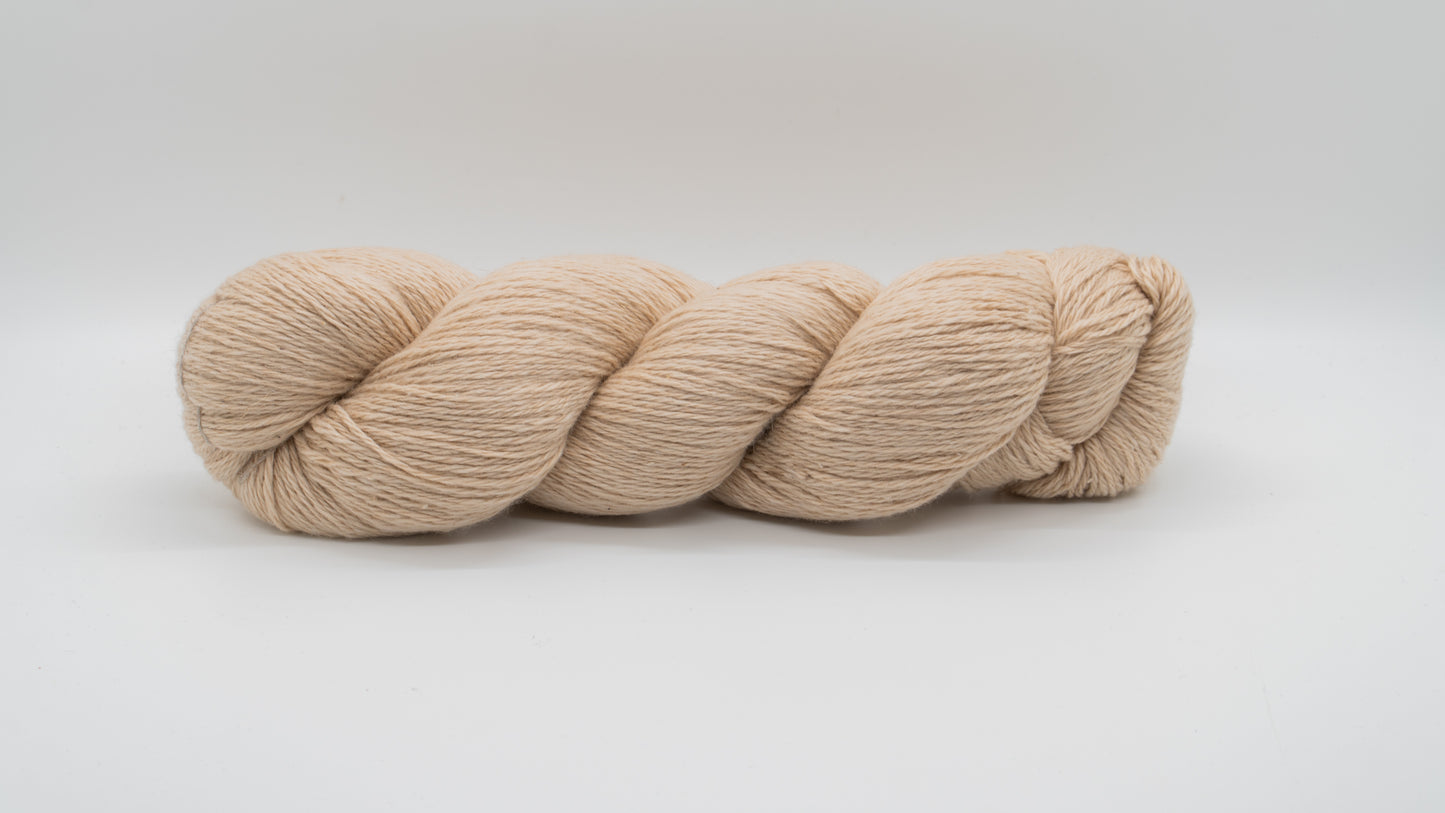 Baby Cashmere Blend Yarn - Natural Undyed Almond Tan - Fingering