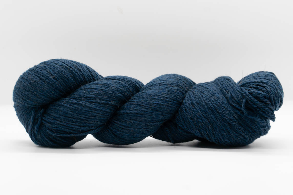 Baby Camel Wool Yarn - Dark Harbor Blue - Fingering