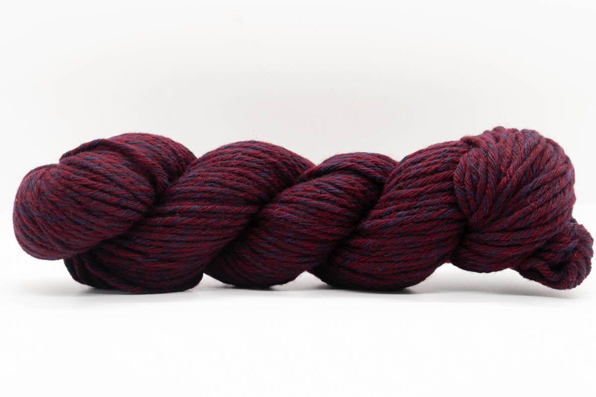 Baby Yak Wool Yarn - Marled Antique Ruby/Mulberry - Fingering