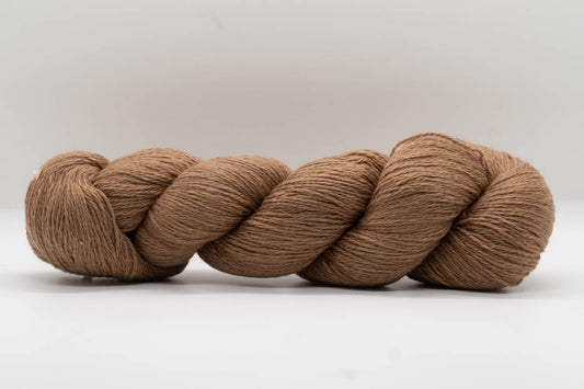 Baby Camel Wool Yarn - Undyed Natural Sand Tan - Fingering