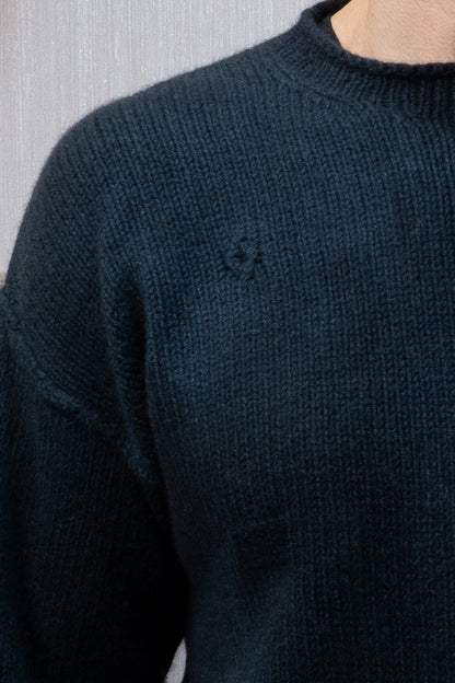 Yak Wool Warmup Jumper - Banded Gray