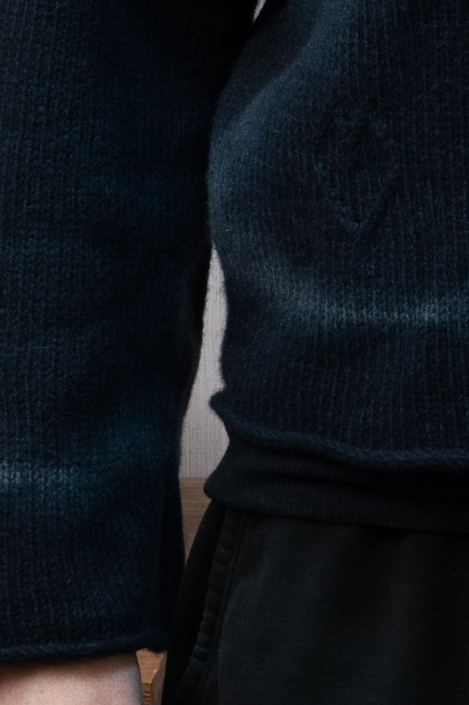 Yak Wool Warmup Jumper - Banded Gray