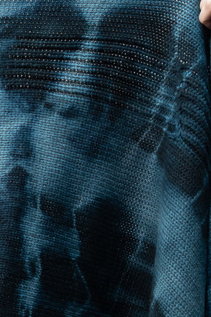 Sheep Wool Blarf - Tie-Dye Blue