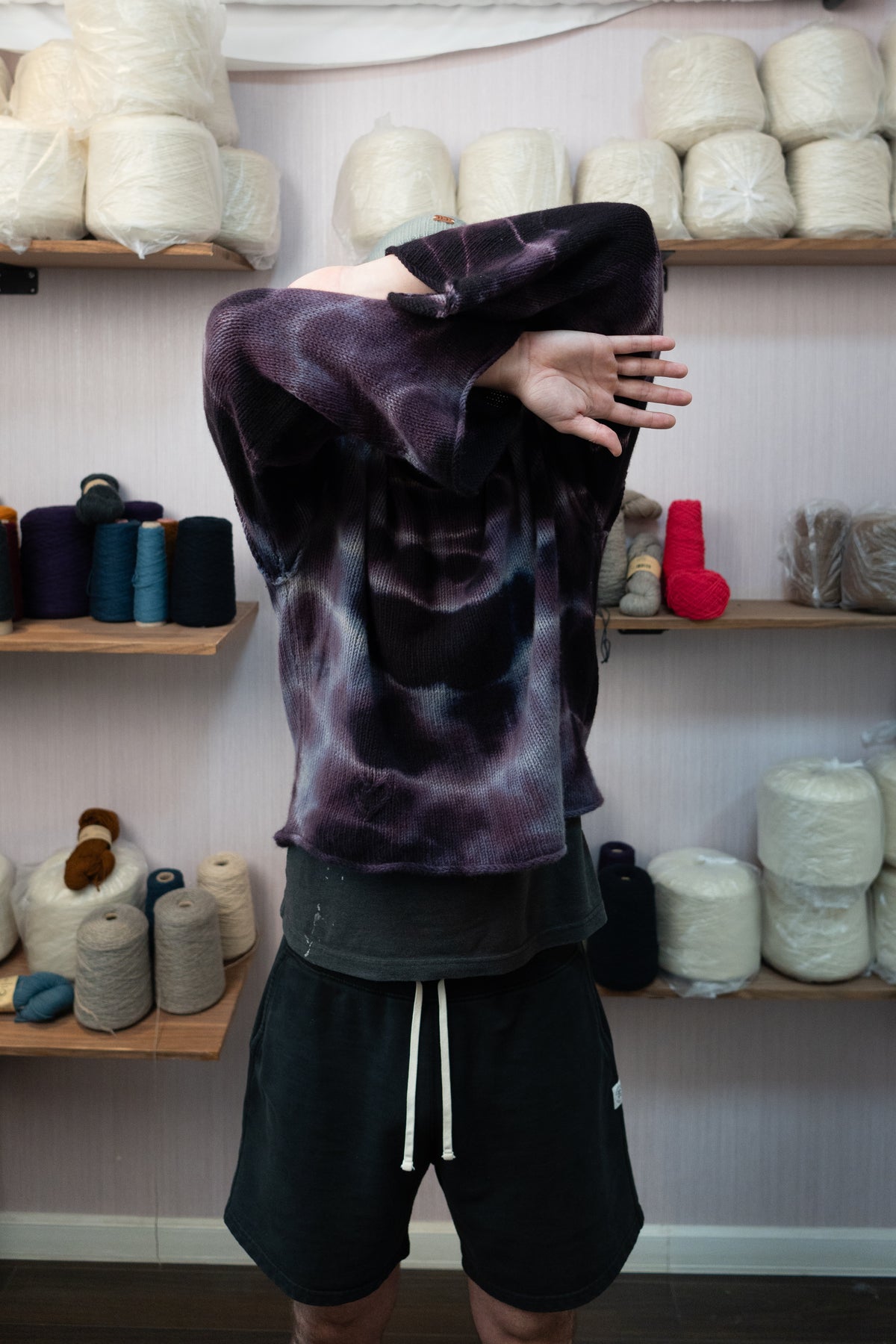 Cashmere Warmup Jumper - Purple