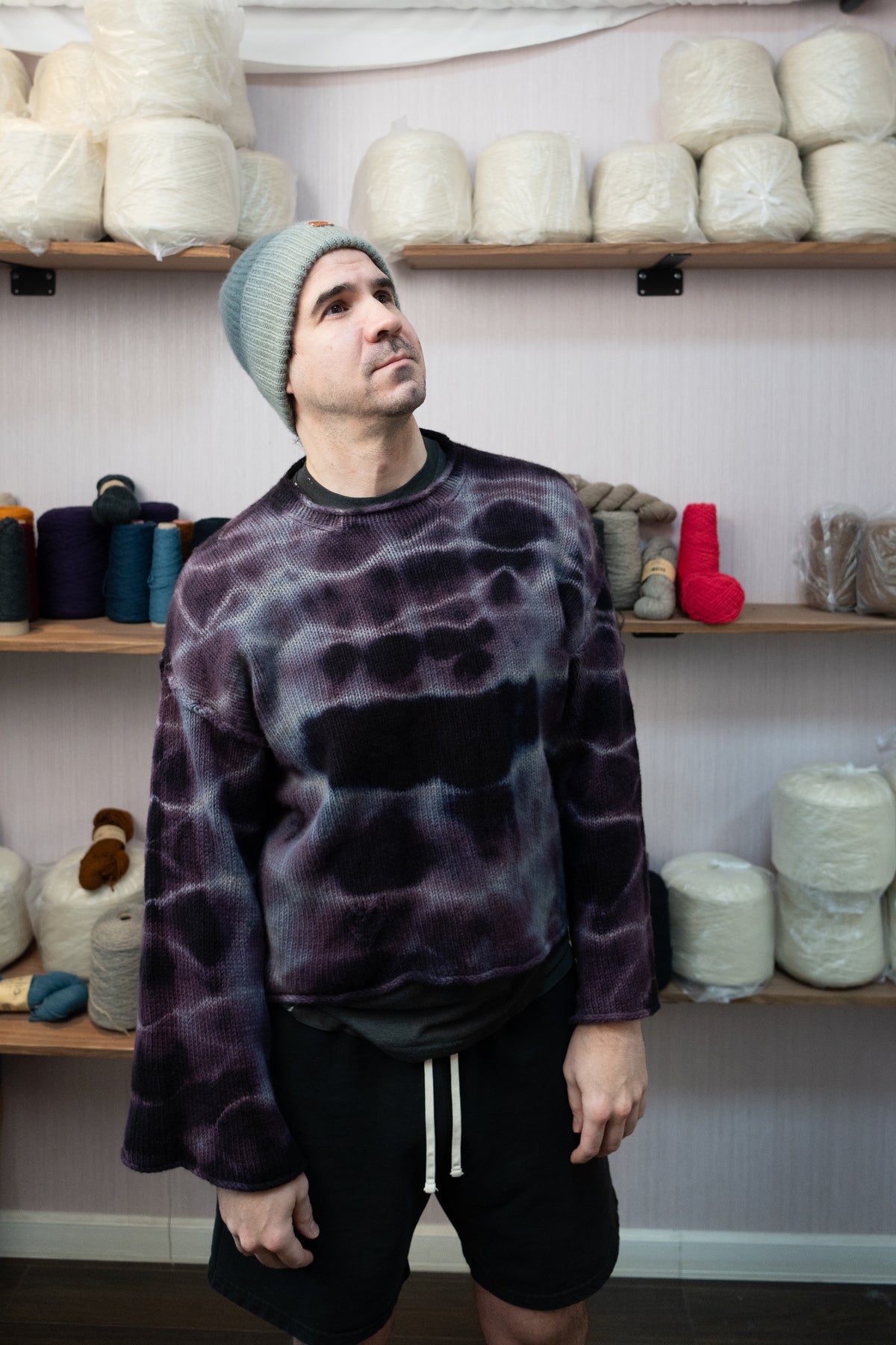 Cashmere Warmup Jumper - Purple