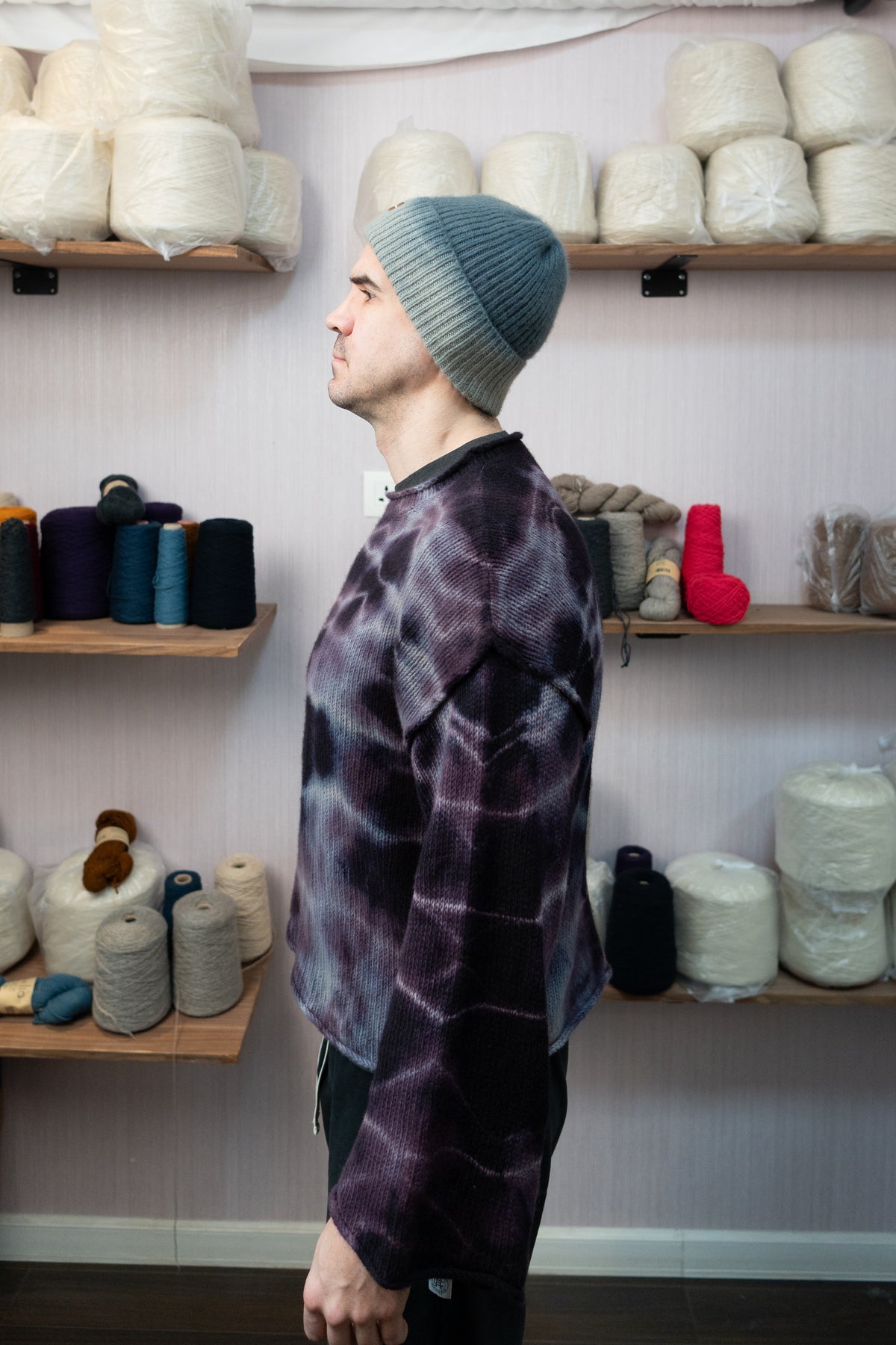 Cashmere Warmup Jumper - Purple