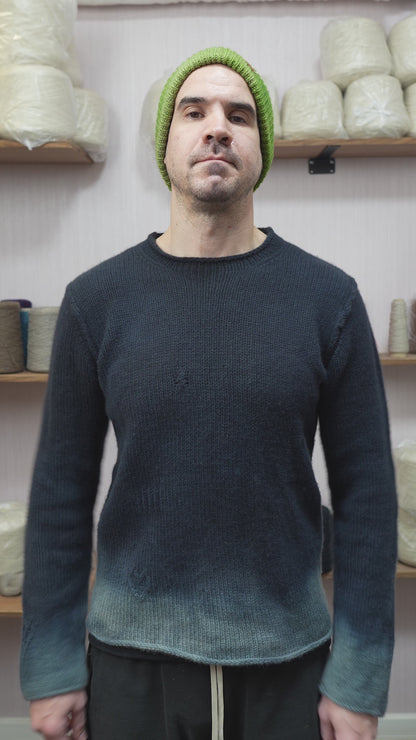 Cashmere Sweater - Gradient Blue