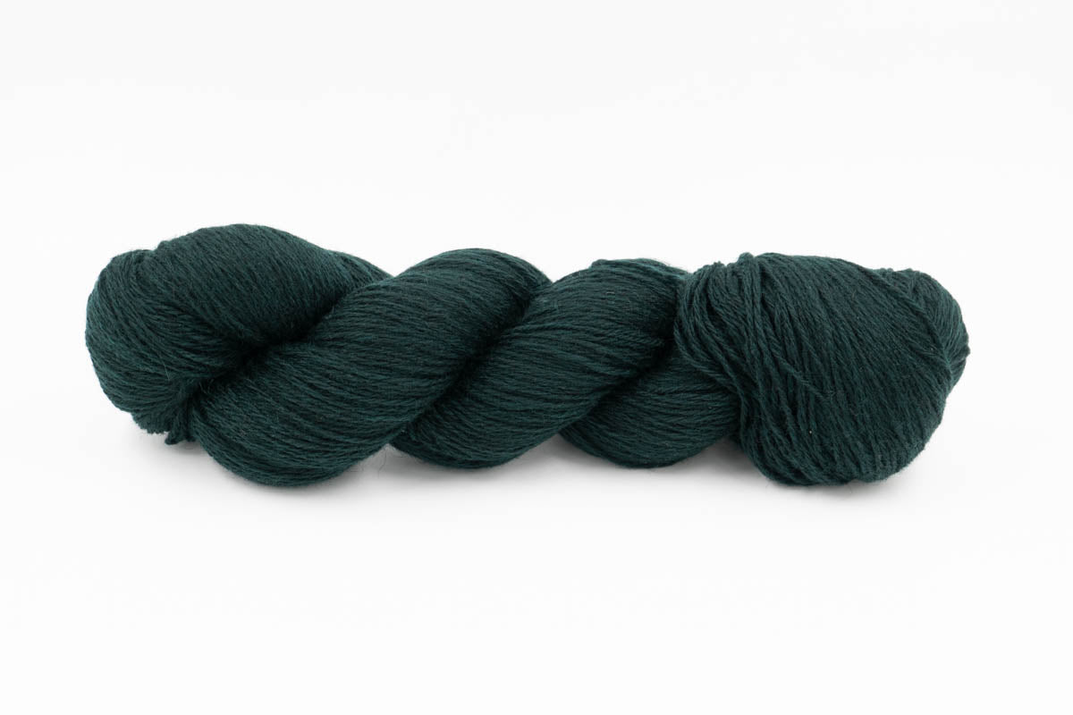 Baby Yak Wool Yarn - Hunter Green - Fingering-Yarn Skein-ULA+LIA