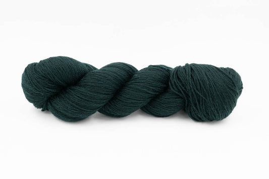Baby Yak Wool Yarn - Hunter Green - Fingering-Yarn Skein-ULA+LIA