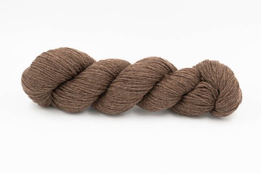 Baby Yak Wool Yarn - Undyed Milk Chocolate Brown - DK-Yarn Skein-ULA+LIA