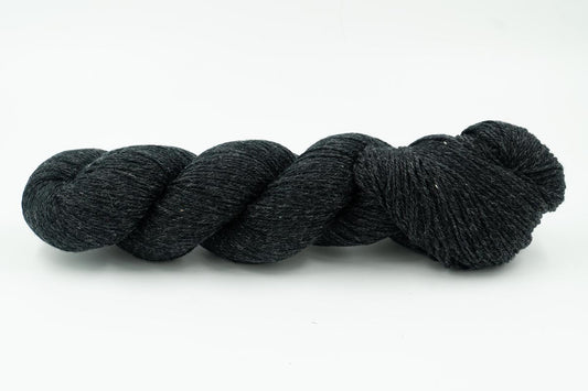 Cashmere Yarn - Dark Charcoal Gray - Fingering-Yarn Skein-ULA+LIA