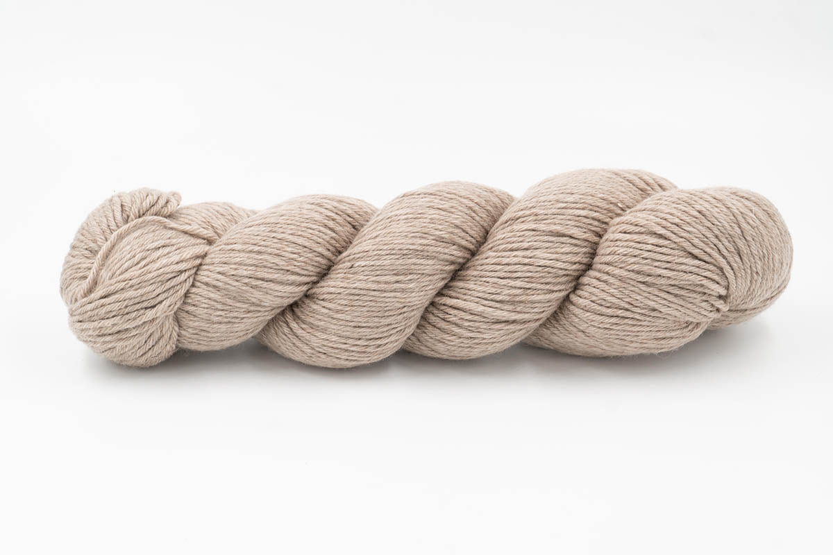Cashmere Yarn - Undyed Marled Cream/Warm Gray - Lace-Yarn Skein-ULA+LIA