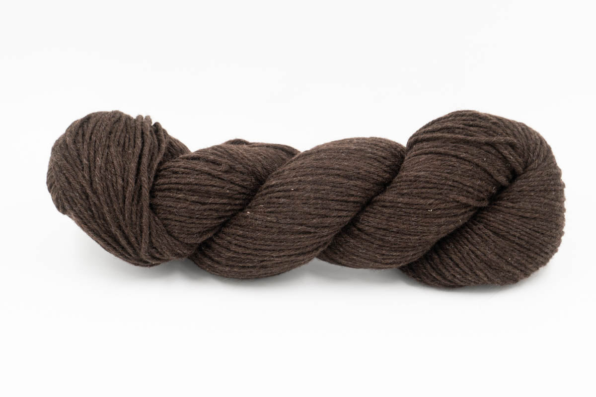 Baby Yak Wool Yarn - Undyed Dark Chocolate Brown - DK