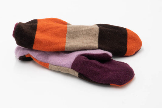 Long Upcycled Cashmere Mittens m23l
