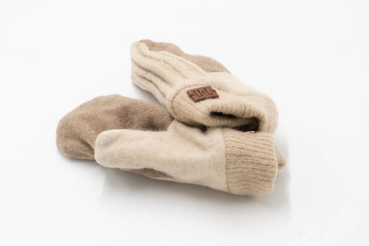 Classic Upcycled Cashmere Mittens m31